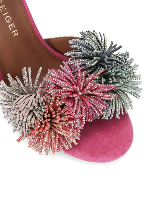 Sandalo donna con pon pon KURT GEIGER London | 4366169209.